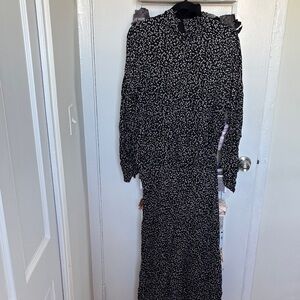ZARA polka dot asymmetrical Women's Dress
